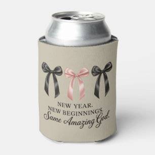 New Year New Beginnings Same Amazing God Religious Can Cooler