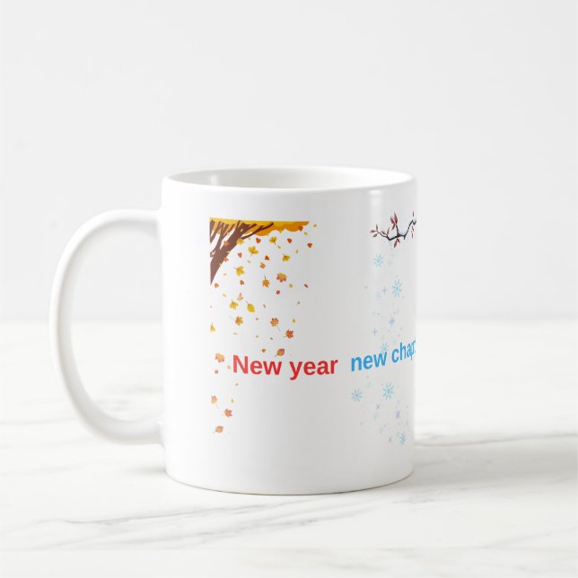 New Year New Chapter Same Coffee Obsession - Four  Mug (Left)