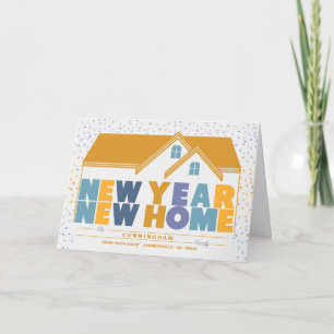 New Year New Home Announcement Colorful Holiday