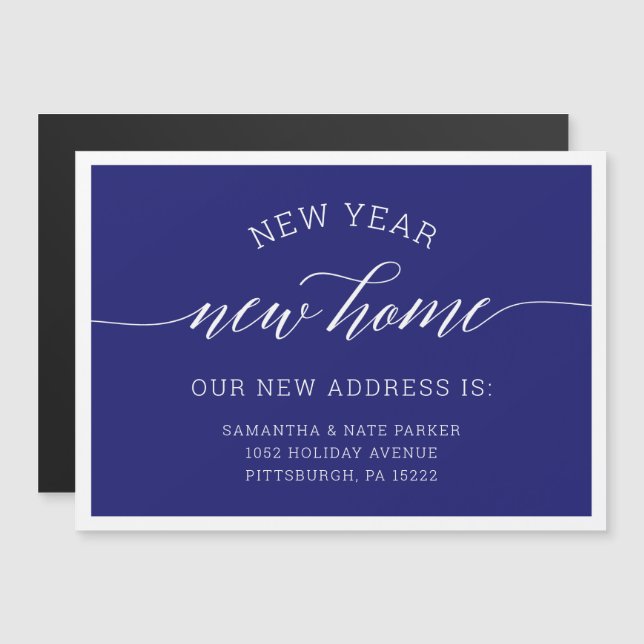 New Year | New Home Blue Moving Announcement (Front/Back)