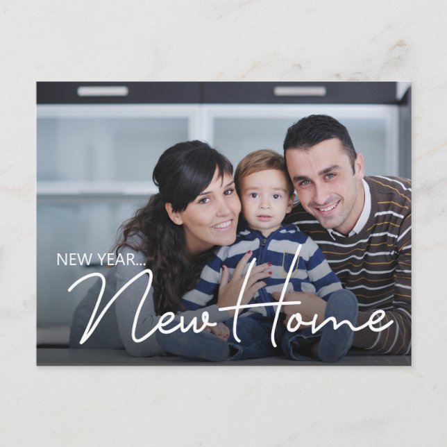 New Year New Home Family Photo New Address Holiday (Front)