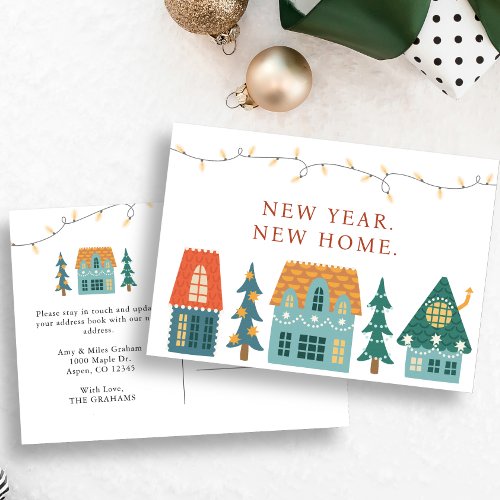 New Year New Home Holiday Postcard