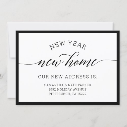 New Year  New Home Moving Announcement