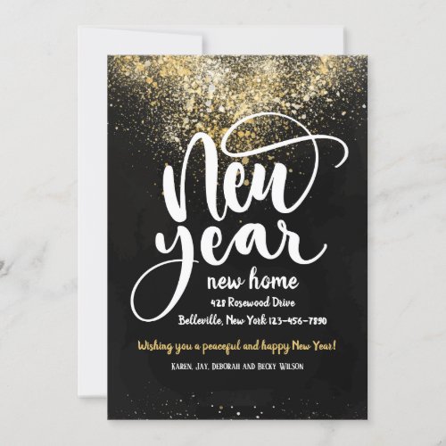 New Year New Home Moving Announcement