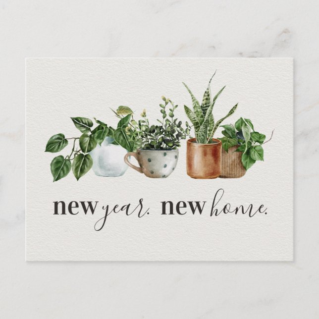 New Year New Home Moving Announcement (Front)