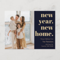 New Year New Home Moving Photo Holiday Postcard