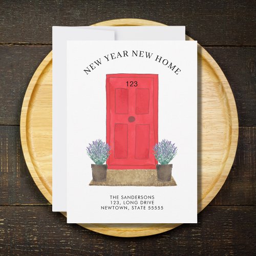 New Year New Home Red Door Moving  Announcement