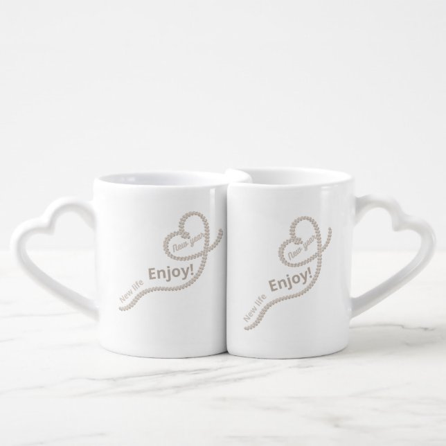 New year, new life coffee mug set (Front Nesting)