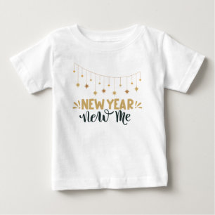 New Year New Me Baby Bodysuit Cute Newborn