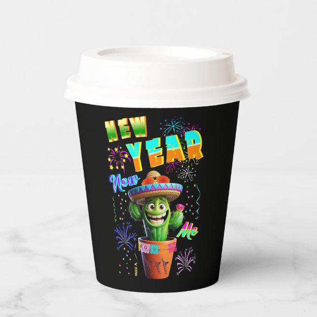 New Year New Me Paper Cups (Front)
