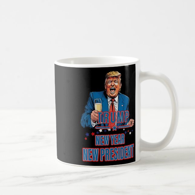 New Year New President Funny Trump 2025 Take Ameri Coffee Mug (Right)
