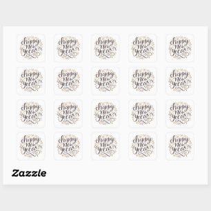 NEW YEAR New START , Happy New Years Square Sticker