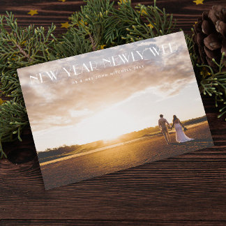 New Year Newlywed Photo Holiday Card