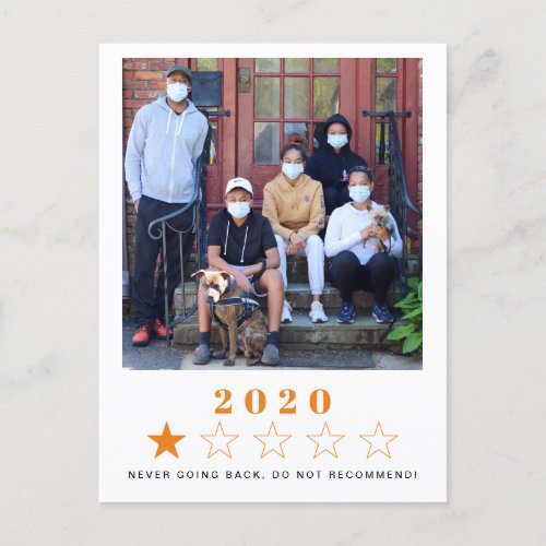 New Year One_Star 2020  Photos Holiday Postcard