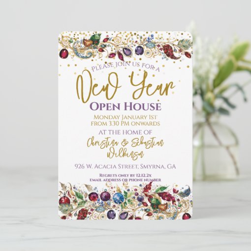 New Year Open House Invitation | Zazzle
