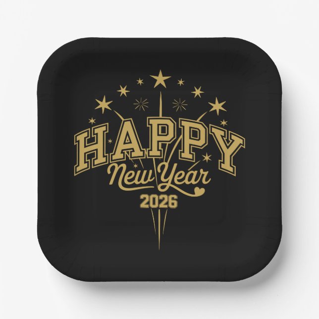 New Year Paper Plates (Front)