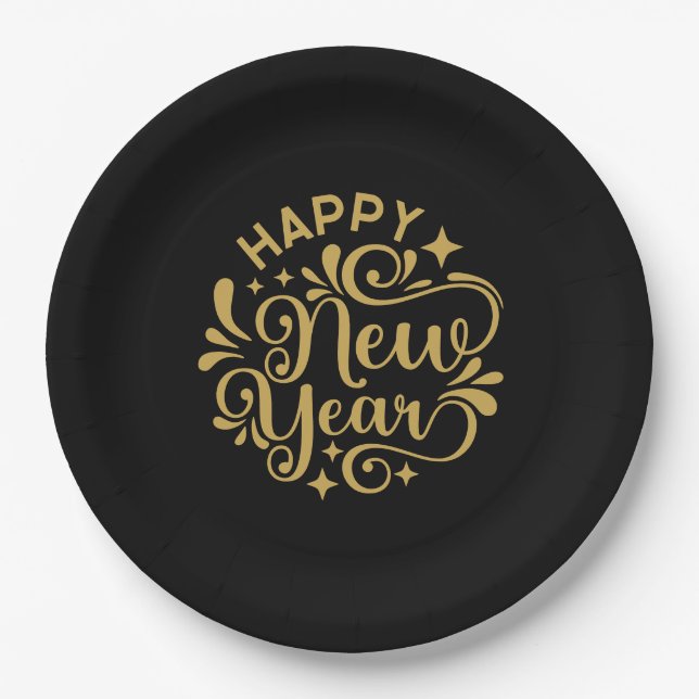 New Year Paper Plates (Front)