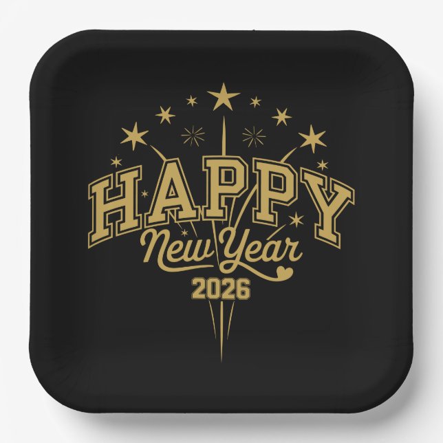 New Year Paper Plates (Front)