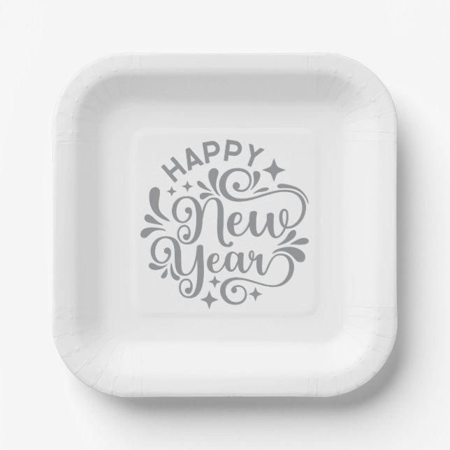 New Year Paper Plates (Front)