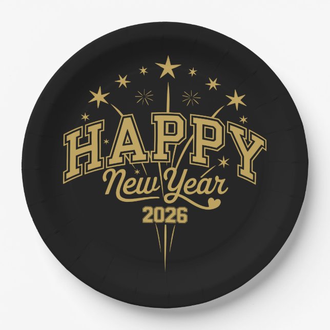 New Year Paper Plates (Front)