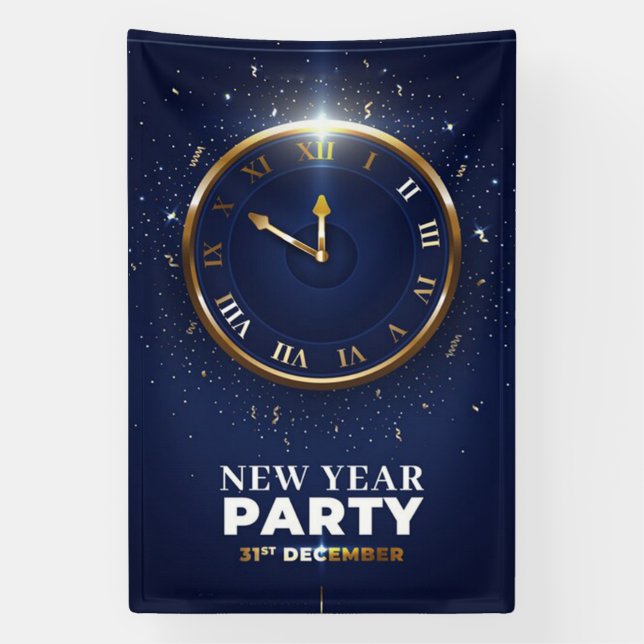 New Year Party Banner (Vertical)