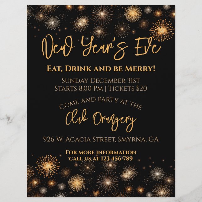 New Year Party Flyer (Front)
