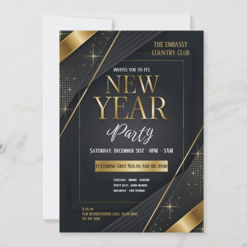 New Year Party Formal Invitation