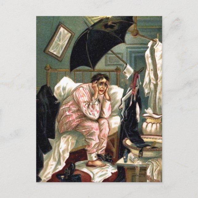 New Year Party Hangover Postcard (Front)