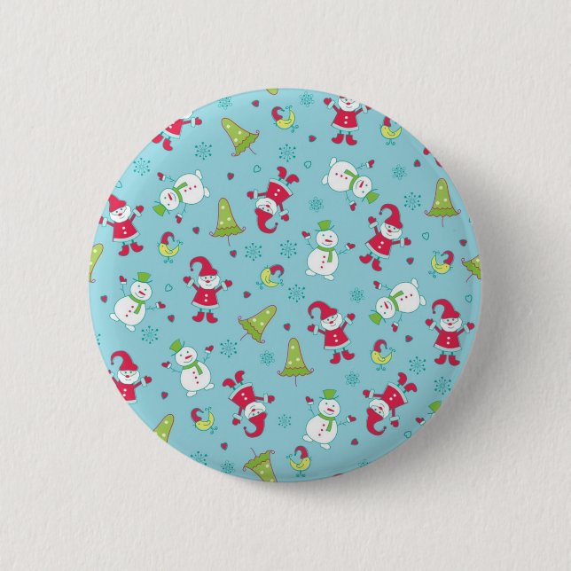 New year pattern button (Front)