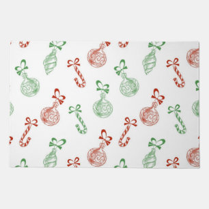 New year pattern doormat