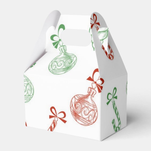 New year pattern favor boxes (Front Side)