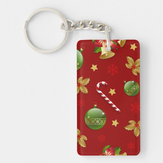 New year pattern keychain (Front)