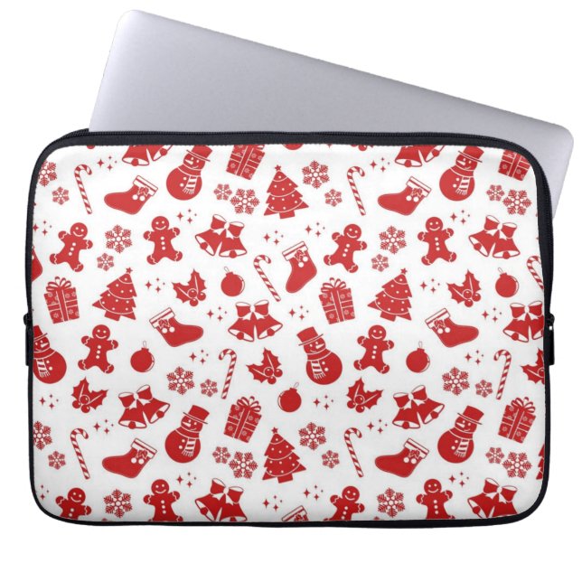 New year pattern laptop sleeve (Front)
