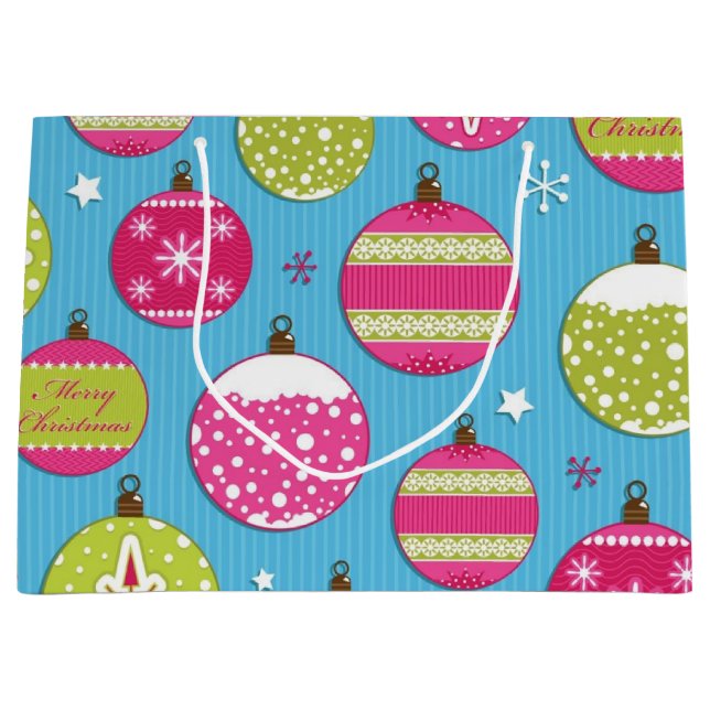 New year pattern large gift bag (Front)