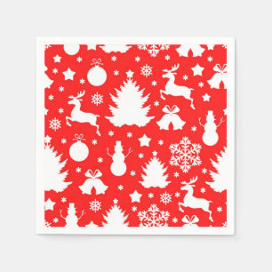 New year pattern napkins