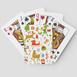 New year pattern poker cards