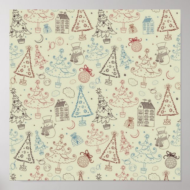 New year pattern poster (Front)