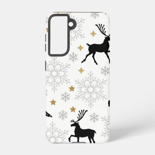 New year pattern samsung galaxy case (Back)
