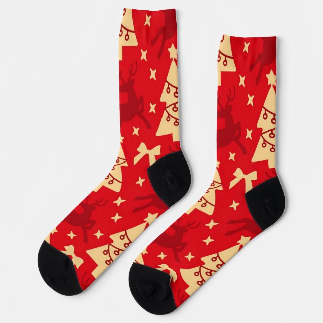 New year pattern socks (Left)