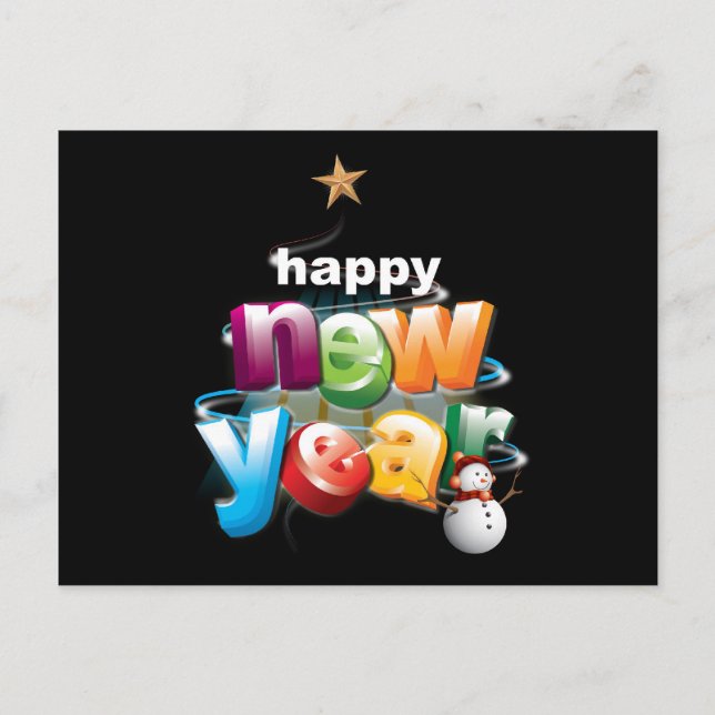 new-year postcard (Front)