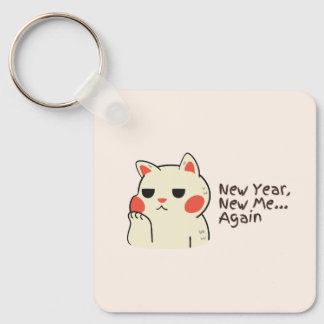 New year quote keychain