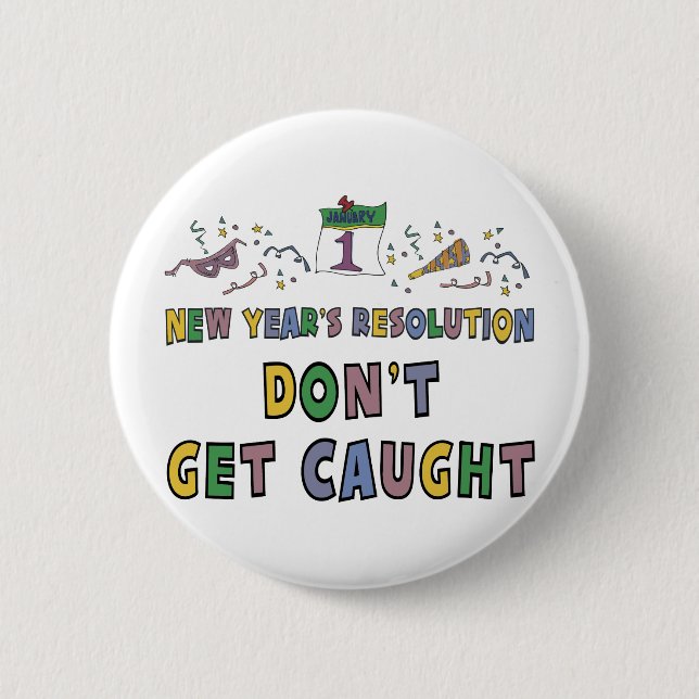 New Year Resolution Button (Front)