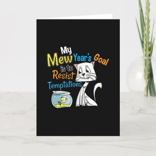 New Year Resolution Goals _ Resist Temptations Card