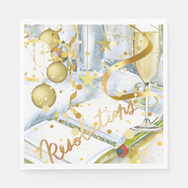 New Year Resolution Napkins (Front)