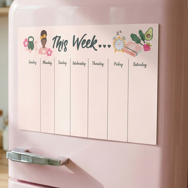 New Year Resolution Weekly Calendar Magnetic Dry Erase Sheet (New Year Resolution Weekly Calendar Magnetic Dry Erase Sheet)