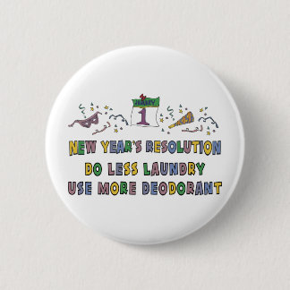 New Year Resolutions Funny Gift Pinback Button
