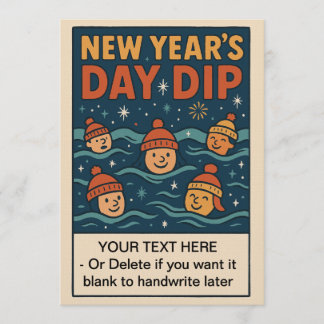New Year’s Day Dip – Wild Swimming Event Invitation