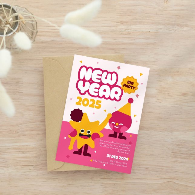 New Year’s Eve 2025 Kids Party Invitation (Creator Uploaded)