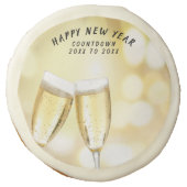 New Year’s Eve & Day Toast Celebration Party Sugar Cookie (Front)