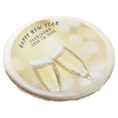 New Year’s Eve & Day Toast Celebration Party Sugar Cookie (Angled)